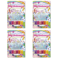 Set creativo per realizzare immagini con cristalli a tema unicorno, in varie versioni, 1 pezzo