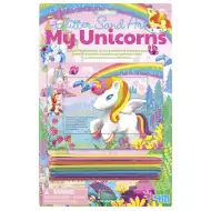Set creativo per realizzare quadri di sabbia con unicorno scintillante