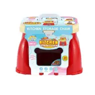 Set cucina giocattolo in sgabello portatile 32x35,5x23cm