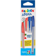 Set da 4 penne a sfera colorate - Carioca