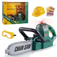 Set da 4 pezzi di motosega elettrica con attrezzatura protettiva
