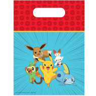 Set da 6 sacchetti regalo in plastica Pokémon