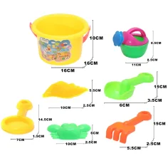 Set da 7 pezzi per la sabbiera con secchiello immagine 2