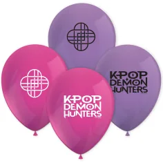 Set da 8 palloncini in lattice stampati a tema K-Pop Cacciatori di Demoni