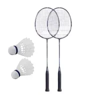 Set da badminton con 2 volani, 63 cm