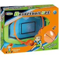 Set da basket con tabellone e palla