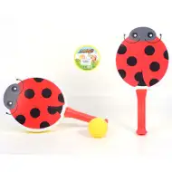 Set da beach tennis con coccinelle