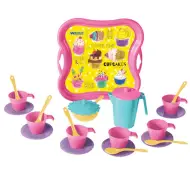 Set da caffè rosa con vassoio - Wader