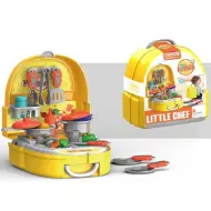 Set da cucina Little Chef in uno zaino a tracolla, set da 26 pezzi.