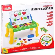 Set da disegno magnetico con lettere e numeri 33 cm