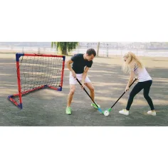 Set da floorball CROSS con 2 stecche e 2 porte - Woodyland immagine 3