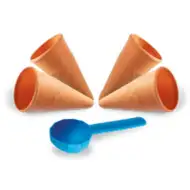 Set da gelato per sabbiera in rete da 5 pezzi