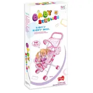 Set da gioco con passeggino e bambola 56x46x26