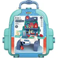 Set da gioco del dottore con zaino portaoggetti 3 in 1 da 23 pezzi