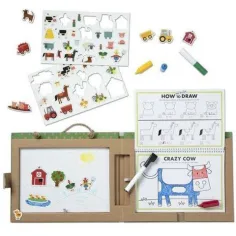 Set da gioco fattoria magnetica e lavagna cancellabile - Melissa & Doug immagine 2