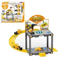 Set da gioco parcheggio edile con macchinine