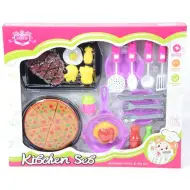 Set da gioco per colazione con carne alla griglia e accessori