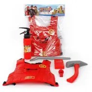 Set da gioco pompiere con armatura e accessori