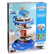 Set da gioco torre parcheggio con luci e suoni e tre macchinine
