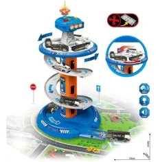 Set da gioco torre parcheggio con luci e suoni e tre macchinine immagine 2