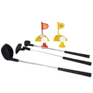 Set da minigolf in metallo con 12 pezzi, mazze e palline