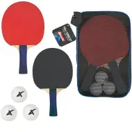 Set da ping-pong Adrenix in borsa con 3 palline