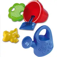 Set da sabbia con secchiello ondulato, 5 pezzi - D-Toys