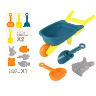 Set da sabbiera con carriola, set da 4 pezzi