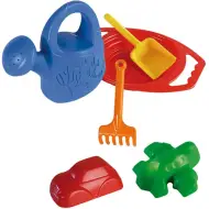 Set da sabbiera con grande setaccio e annaffiatoio - D-Toys