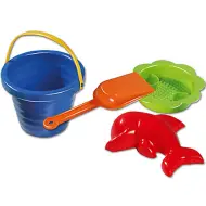 Set da spiaggia con secchiello ondulato 4 pezzi - D-Toys