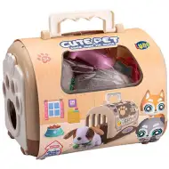 Set di 12 giocattoli con cucciolo carino in trasportino