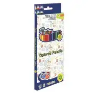 Set di 12 matite colorate senza legno