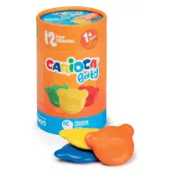 Set di 12 pastelli a cera a forma di orsetto Baby Teddy - Carioca