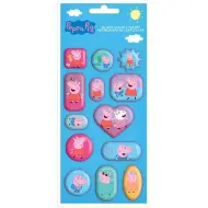 Set di 13 adesivi olografici 3D di Peppa Pig