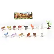 Set di 14 figure di animali in plastica