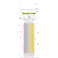 Set di 16 candele di compleanno in colori pastello