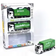 Set di 3 camion da trasporto a retrocarica