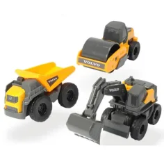 Set di 3 macchine da lavoro Volvo in due varianti - Dickie Toys immagine 2