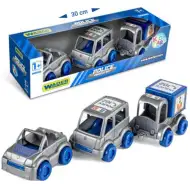 Set di 3 veicoli della polizia Kid Cars - Wader