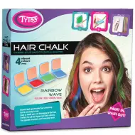Set di 4 gessetti per capelli Rainbow Wave