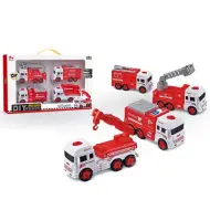 Set di 4 veicoli antincendio assemblabili