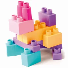Set di 50 blocchi da costruzione pastello per bambini - Wader immagine 4