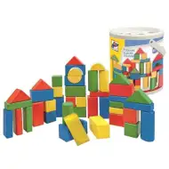 Set di 50 cubi di legno con scatola selezionatrice di forme - Woodyland