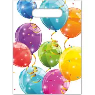 Set di 6 borse da festa con palloncini scintillanti