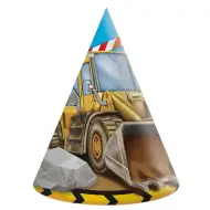 Set di 6 cappelli da festa con motivo di macchine operatrici