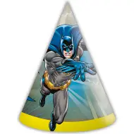 Set di 6 cappellini di carta di Batman per feste