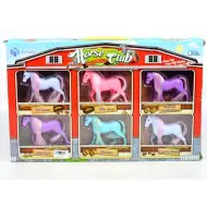 Set di 6 figure di cavalli colorati