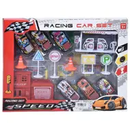 Set di 6 macchinine a retrocarica Fast Speed con accessori per graffiti