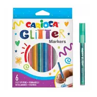 Set di 6 pennarelli glitterati - Carioca
