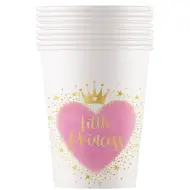 Set di 8 bicchieri di carta Little Princess da 200 ml